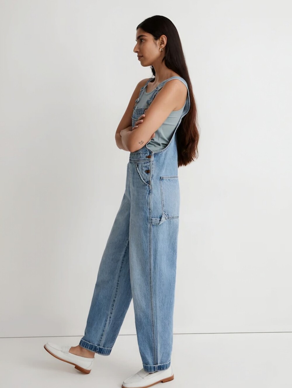 Madewell Denim Jean Carpender Overalls, M